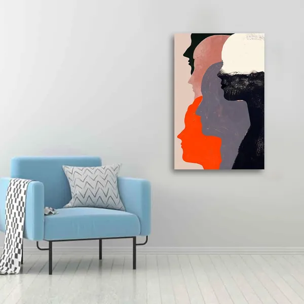 Multicolour_Abstract_Canvas_Painting_Wall_Decor_Colours_Of_Faces_|_Canvas_Painting_|_Large_Size_Painting_|_Modern_Wall_Art_(With_Frame)_(Ready_To_Hang)_(24_By_48_Inches)