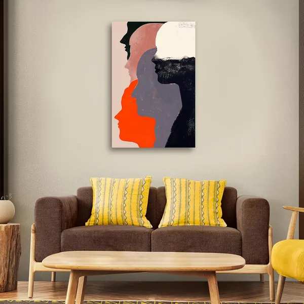 Multicolour_Abstract_Canvas_Painting_Wall_Decor_Colours_Of_Faces_|_Canvas_Painting_|_Large_Size_Painting_|_Modern_Wall_Art_(With_Frame)_(Ready_To_Hang)_(24_By_48_Inches)