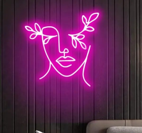 Multicolour_Beautiful_Abstract_A_Women_Face_Led_Neon_Sign_Wall_Decoration_|_Neon_Light_|_Led_Neon_Sign_Light_Decor_|_Led_Pink_Neon_Light_|_Custom_Neon_Sign_(18_By_18_Inches)