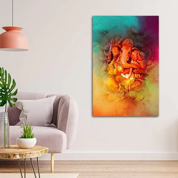 Multicolour_Lord_Ganesha_Painting_Canvas_Wall_Frame_For_Living_Room_Wall_Decor_|_Lord_Ganesh_Ji_Ganpati_Painting_With_Frame_|_Canvas_Painting_(Ready_To_Hang)_(30_By_60_Inches)