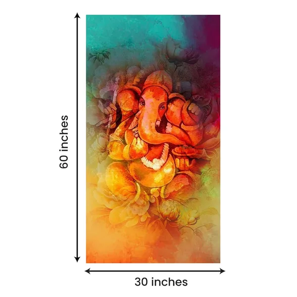 Multicolour_Lord_Ganesha_Painting_Canvas_Wall_Frame_For_Living_Room_Wall_Decor_|_Lord_Ganesh_Ji_Ganpati_Painting_With_Frame_|_Canvas_Painting_(Ready_To_Hang)_(30_By_60_Inches)