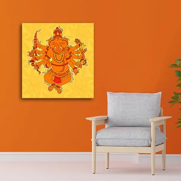 Multicolour_Beautiful_Lord_Ganesha_Painting_Wall_Frame_Wall_Decors_Wall_Decor_|_Lord_Ganesh_Ji_Ganpati_Painting_With_Frame_|_Canvas_Painting_(Ready_To_Hang)_(24_By_24_Inches)