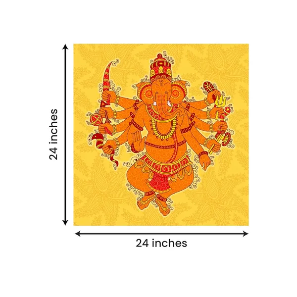 Multicolour_Beautiful_Lord_Ganesha_Painting_Wall_Frame_Wall_Decors_Wall_Decor_|_Lord_Ganesh_Ji_Ganpati_Painting_With_Frame_|_Canvas_Painting_(Ready_To_Hang)_(24_By_24_Inches)