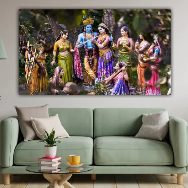 Multicolour_Radha_Krishna_Painting_With_Frame_Wall_Decor_For_Living_Room_Big_Size_Large_Canvas_Painting_For_Home_Decoration_|_Bedroom_|_Office_|_Gift_(48X24_Inches)