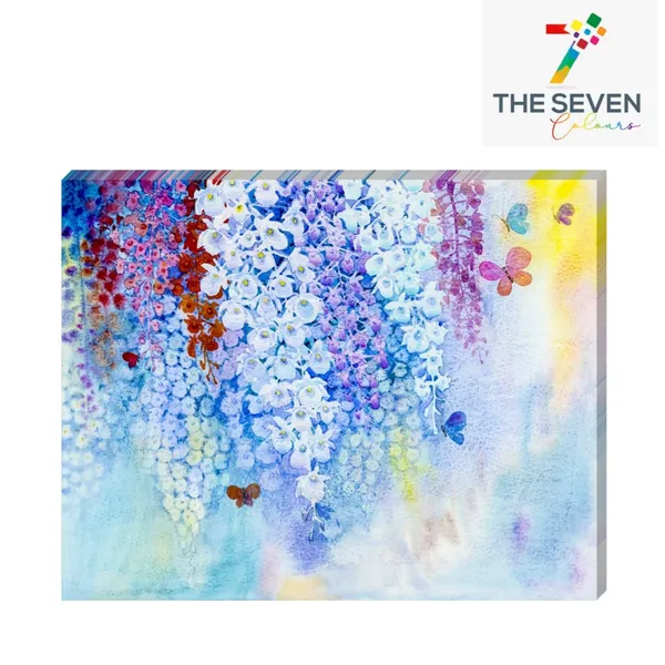 Multicolour_Beautiful_Ordchid_Flowers_Paintings_Modern_Wall_Art_Decor_Canvas_Painting_For_Living_Room_|_Bedroom_|_Office_Walls_(24_By_24_Inches)_(With_Frame)