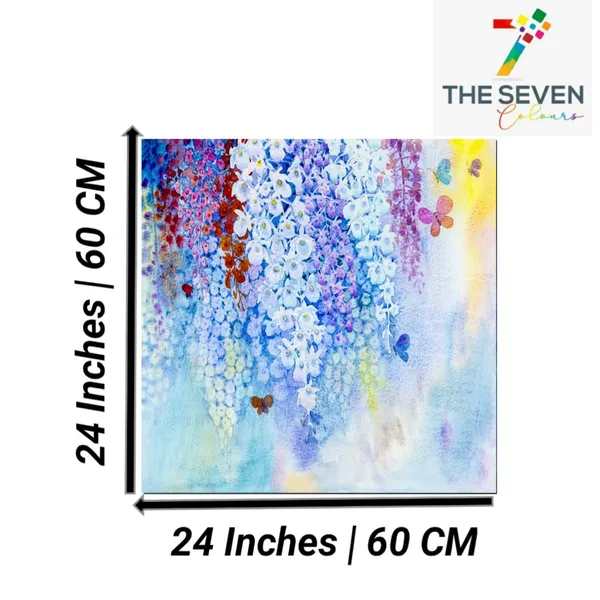 Multicolour_Beautiful_Ordchid_Flowers_Paintings_Modern_Wall_Art_Decor_Canvas_Painting_For_Living_Room_|_Bedroom_|_Office_Walls_(24_By_24_Inches)_(With_Frame)