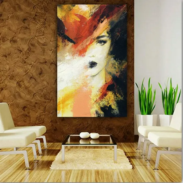 Multicolour_Beautiful_Portrait_Abstract_Paintings_Modern_Wall_Art_Decor_Canvas_Paintings_For_Living_Room_|_Bedroom_|_Home_Decoration_(With_Frame)_(24_By_48_Inches_|_60_By_120_Cm)