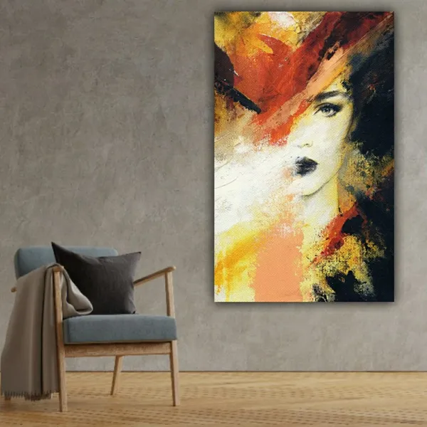 Multicolour_Beautiful_Portrait_Abstract_Paintings_Modern_Wall_Art_Decor_Canvas_Paintings_For_Living_Room_|_Bedroom_|_Home_Decoration_(With_Frame)_(24_By_48_Inches_|_60_By_120_Cm)