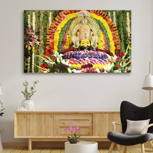 Multicolour_Khatu_Shyam_Ji_Photo_Frame_For_Wall_Decoration_Living_Room_|_Canvas_With_Wooden_Frame_|_Khatu_Shyam_Wall_Frames_|_Khatu_Shyam_Ji_Decorative_Wall_Deames_(36_By_24_Inches)