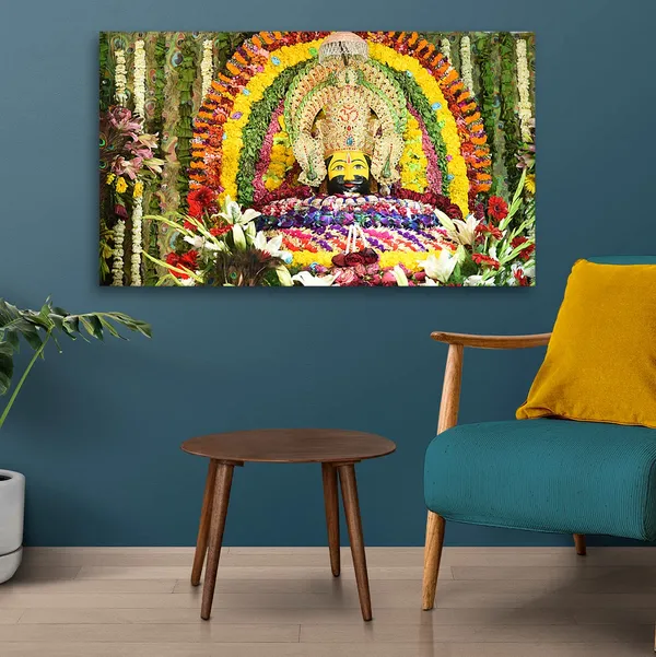 Multicolour_Khatu_Shyam_Ji_Photo_Frame_For_Wall_Decoration_Living_Room_|_Canvas_With_Wooden_Frame_|_Khatu_Shyam_Wall_Frames_|_Khatu_Shyam_Ji_Decorative_Wall_Deames_(36_By_24_Inches)