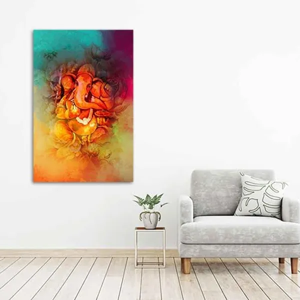 Multicolour_Lord_Ganesha_Painting_Canvas_Wall_Frame_For_Living_Room_Wall_Decor_|_Lord_Ganesh_Ji_Ganpati_Painting_With_Frame_|_Canvas_Painting_(Ready_To_Hang)_(24_By_48_Inches)