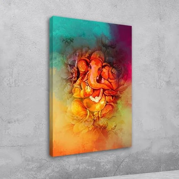 Multicolour_Lord_Ganesha_Painting_Canvas_Wall_Frame_For_Living_Room_Wall_Decor_|_Lord_Ganesh_Ji_Ganpati_Painting_With_Frame_|_Canvas_Painting_(Ready_To_Hang)_(24_By_48_Inches)