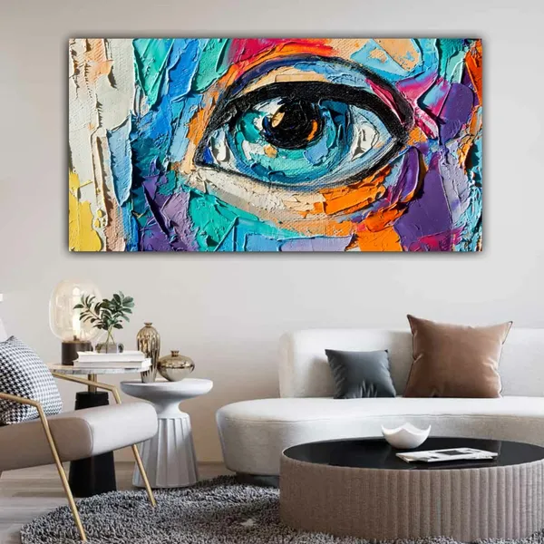 Multicolour_Canvas_Paintings_For_Living_Room_Beautiful_Eye_Abstract_Design_Wall_Art_Painting_(With_Frame)_(36_By_24_Inches)