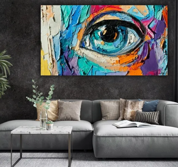 Multicolour_Canvas_Paintings_For_Living_Room_Beautiful_Eye_Abstract_Design_Wall_Art_Painting_(With_Frame)_(36_By_24_Inches)