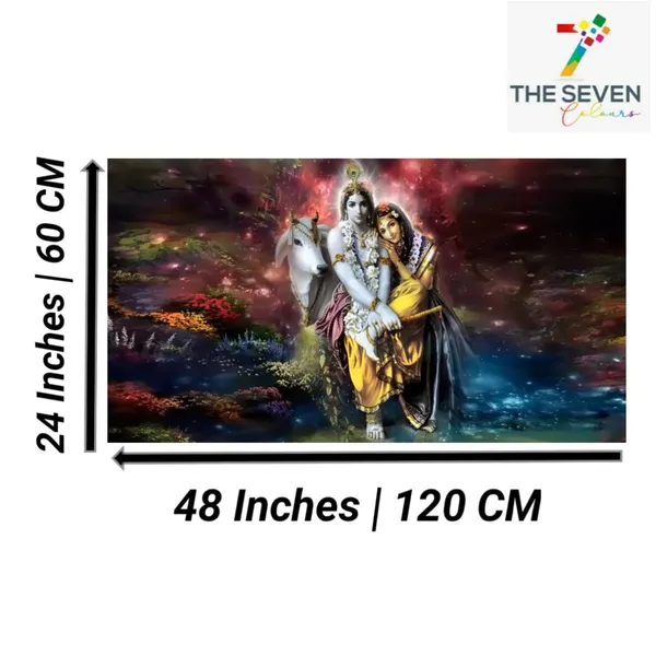 Multicolour_Beautiful_Canvas_Radha_Krishna_Painting_With_Frame_For_Living_Room_Wall_Decor_Big_Size_Large_Photo_Home_Decoration_|_Bedroom_|_Office_Walls_|_Gifts_(48X24_Inches_|_120X60_Cm)