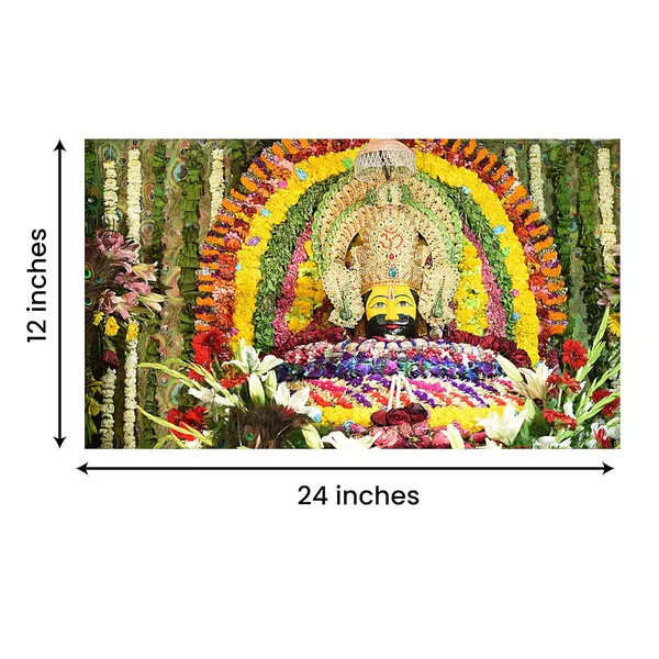 Multicolour_Khatu_Shyam_Ji_Photo_Frame_For_Wall_Decoration_Living_Room_|_Canvas_With_Wooden_Frame_|_Khatu_Shyam_Wall_Frames_|_Khatu_Shyam_Ji_Decorative_Wall_Deames_(24_By_12_Inches)