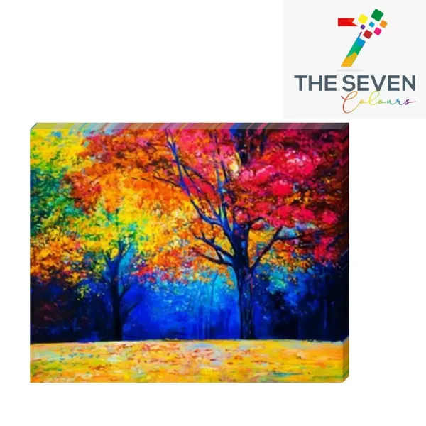 Multicolour_Beautiful_Colourful_Trees_Landscape_Paintings_Canvas_Abstract_Modern_Wall_Art_Decor_Painting_For_Living_Room_|_Bedroom_|_Home_Decoration_(With_Frame)_(24_By_24_Inches)