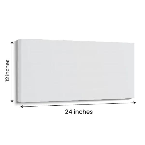 White_Canvas_Board_For_Painting_|_Blank_Canvas_Board_For_Oil_Painting,_For_Acrylic_Painting_|_Blank_Canvas_Frame_For_Painting_(With_Wooden_Frame)_(24_By_12_Inches)