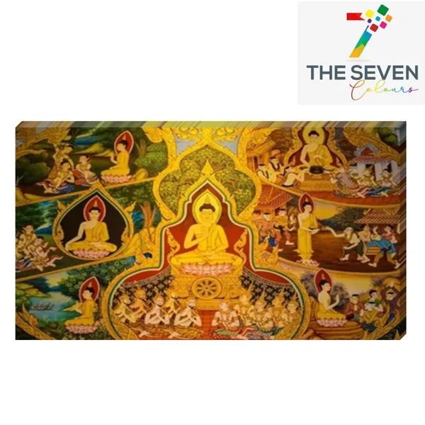 Multicolour_Buddha_Paintings_Canvas_Abstract_Modern_Art_Painting_For_Living_Room_Big_Size_(48_By_24_Inches)_(With_Frame)