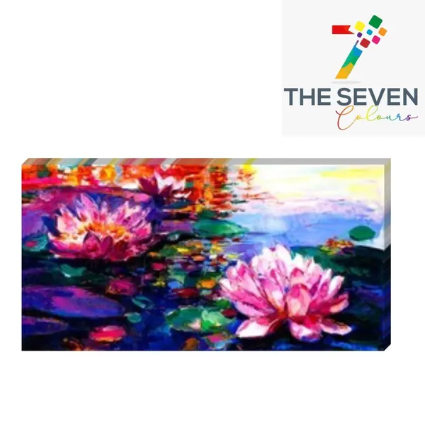 Multicolour_Floral_Canvas_Painting_Frame_Wall_Decor_For_Living_Room,_Lotus_Flower_Painting_|_Big_Large_Size_Wall_Painting_Frame_|_Canvas_Painting_(Ready_To_Hang)_(60_By_30_Inches)