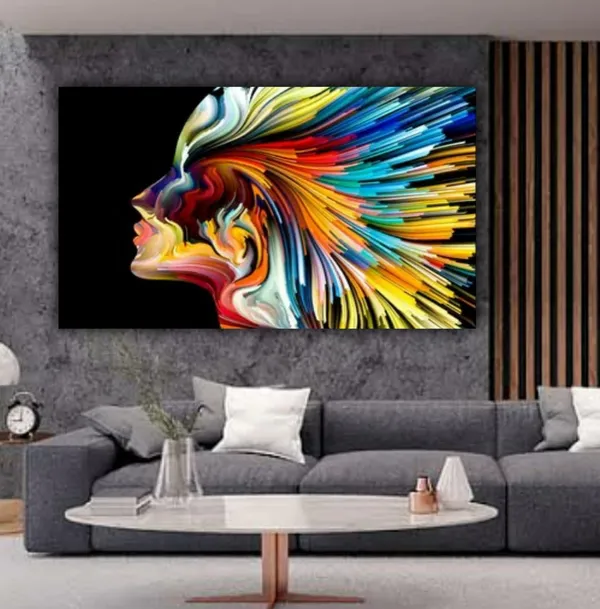 Multicolour_Canvas_Paintings_For_Living_Room_Colours_Of_Imagination_Abstract_Wall_Modern_Art_Painting_For_Bedroom_Office_Walls(With_Frame)_(60_By_30_Inches)