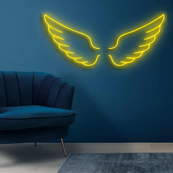 Multicolour_Beautiful_Led_Neon_Wings_Light_Decor,_Feather_Wing_Design_For_Wall_Decoration,_Selfie_Booth_|_Neon_Light_Plate_(30_By_15_Inches)
