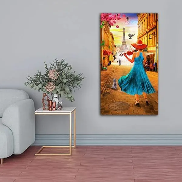Multicolour_Beautiful_Landscape_Girl_Playing_The_Violin_Canvas_Painting_Wall_Frame_Wall_Decor_For_Living_Room,_Modern_Art_Painting_(Ready_To_Hang)_(24_By_48_Inches)