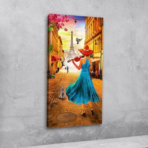 Multicolour_Beautiful_Landscape_Girl_Playing_The_Violin_Canvas_Painting_Wall_Frame_Wall_Decor_For_Living_Room,_Modern_Art_Painting_(Ready_To_Hang)_(24_By_48_Inches)