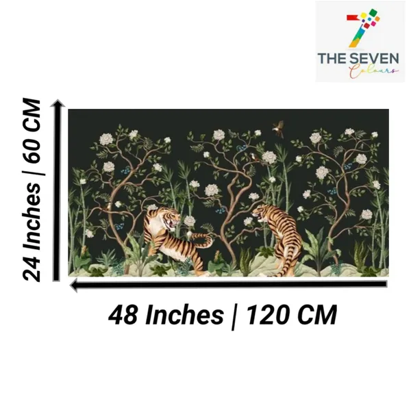 Multicolour_Beautiful_Tigers_In_Forest_Landscape_Paintings_Canvas_Abstract_Modern_Wall_Art_Decor_Big_Large_Size_Paintings_For_Living_Room_|_Home_Decor_(48_Inches_By_24_Inches)