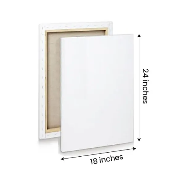 White_Canvas_Board_For_Painting_|_Blank_Canvas_Board_For_Oil_Painting,_For_Acrylic_Painting_|_Blank_Canvas_Frame_For_Painting_(With_Wooden_Frame)_(24_By_18_Inches)