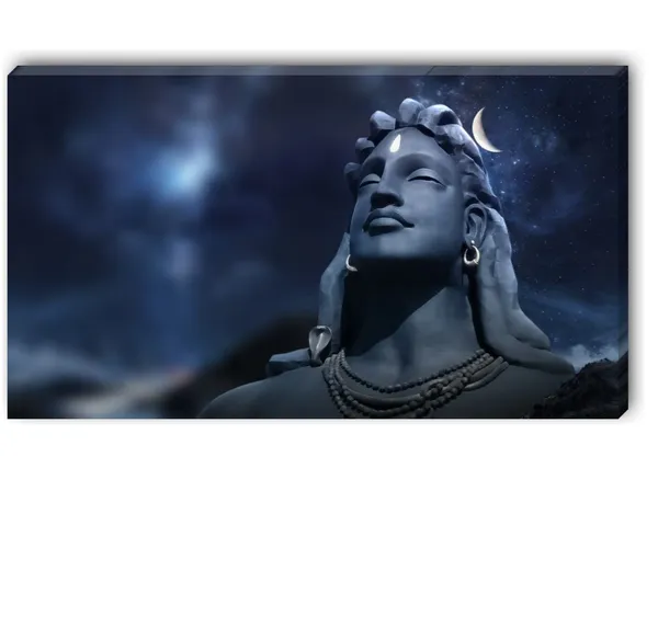 Multicolour_Adiyogi_Lord_Shiva_Painting_With_Frame_For_Living_Room_Wall_Decor_Big_Size_Large_Canvas_Photo_Frame_For_Home_Decoration_|_Bedroom_|_Office_Walls_(48_By_24_Inches)