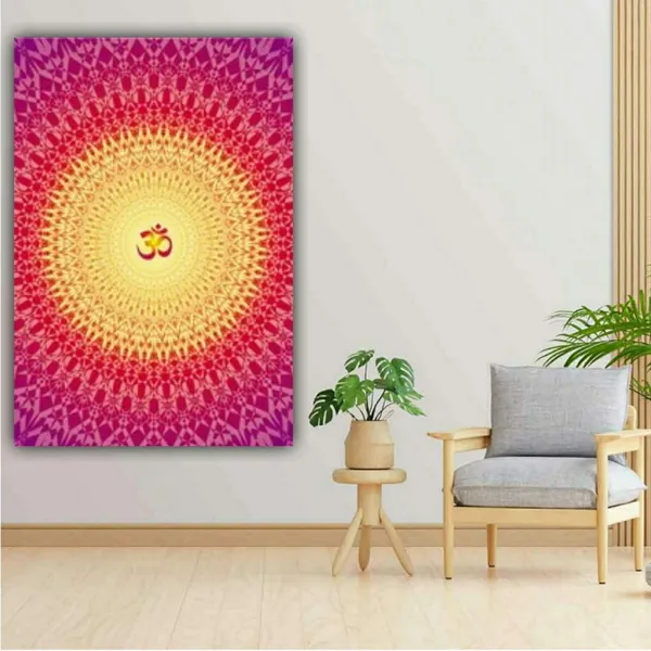 Multicolour_Beautiful_Canvas_Paintings_Om_In_Colourful_Abstract_Design_Modern_Wall_Art_Decor_Painting_For_Living_Room_|_Hall_|_Home_Decoration_(With_Frame)_(18_By_24_Inches)