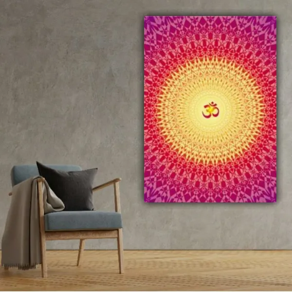 Multicolour_Beautiful_Canvas_Paintings_Om_In_Colourful_Abstract_Design_Modern_Wall_Art_Decor_Painting_For_Living_Room_|_Hall_|_Home_Decoration_(With_Frame)_(18_By_24_Inches)