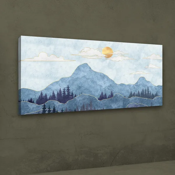 Multicolour_Beautiful_Mountain_Abstract_Canvas_Painting_Wall_Frame_Wall_Decor_|_Modern_Art_Canvas_Painting_(Ready_To_Hang)_(60_By_30_Inches)