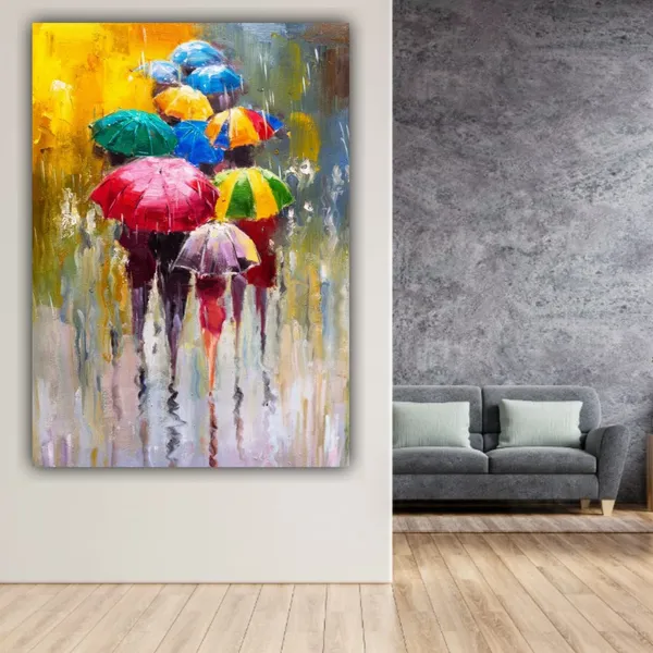Multicolour_Beautiful_Abstract_Rainy_Day_Canvas_Paintings_For_Living_Room_|_Bedroom_|_Office_Walls_Big_Size_Painting_(With_Wooden_Frame)_(24_By_48_Inches)