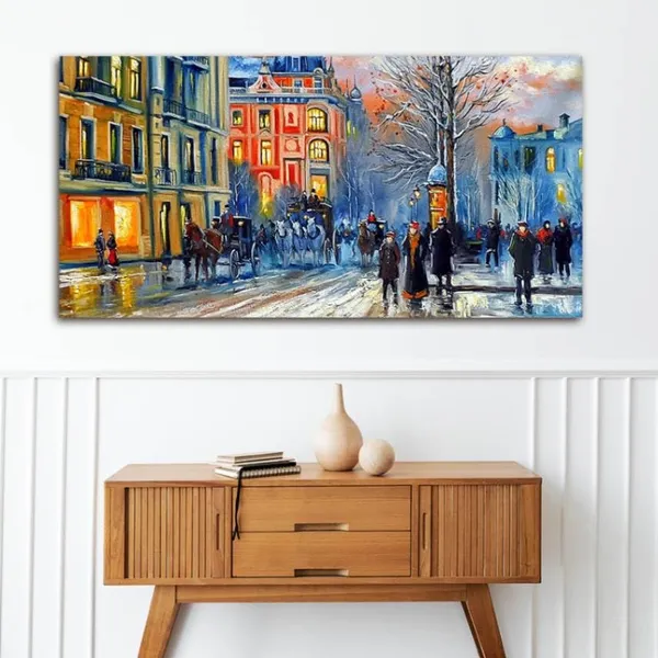 Multicolour_Beautiful_Landscape_Old_City_In_Winter_Canvas_Painting_Wall_Frame_Wall_Decor_For_Living_Room_|_Modern_Art_Canvas_Painting_(Ready_To_Hang)_(60_By_30_Inches)
