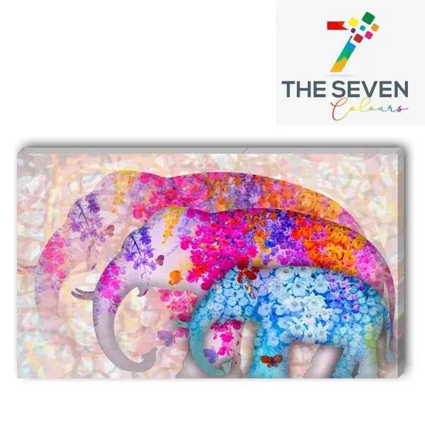 Multicolour_Beautiful_Canvas_Pain_Ting_Multicoloured_Elephant_Family_Abstract_Paintings_For_Living_Room_|_Bedroom_|_Office_Walls_Big_Size_(With_Frame)_(48_By_24_Inches)