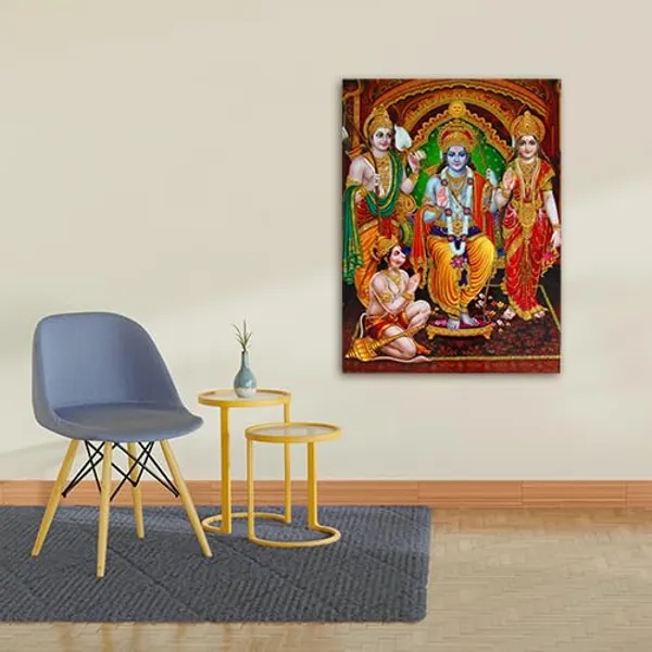 Multicolour_Beautiful_Ramdarbar_With_Shri_Ram,_Sita_Mata,_Laxamnji,_Hanuman_Ji_Canvas_Painting_Wall_Frame_Wall_Decor_For_Living_Room,_Modern_Art_Painting_(Ready_To_Hang)_(20_By_30_Inches)