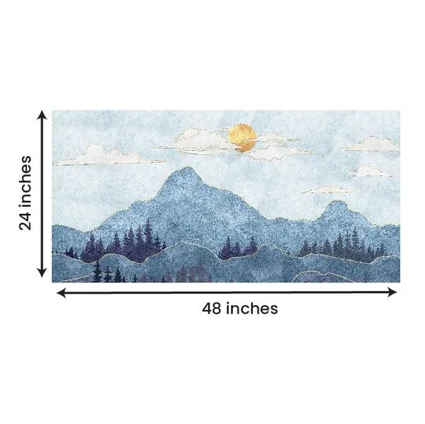 Multicolour_Beautiful_Mountain_Abstract_Canvas_Painting_Wall_Frame_Wall_Decor_|_Modern_Art_Canvas_Painting_(Ready_To_Hang)_(48_By_24_Inches)