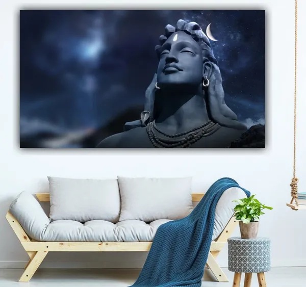 Multicolour_Shiva_Painting_For_Wall_Decoration_Living_Room_Drawing_Room_Canvas_Wall_Art_Decor_For_Living_Room_Big_Size_(With_Wooden_Frame)_(48_By_24_Inches)