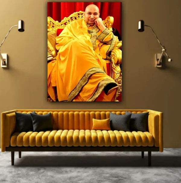 Multicolour_Guruji_Photo_With_Frame_Canvas_Big_Large_Size_Guru_Ji_Swaroop_Photo_Frame_(24_By_36_Inches)