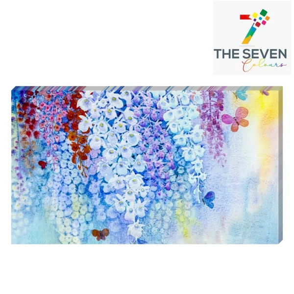 Multicolour_Beautiful_Ordchid_Flowers_Paintings_Modern_Wall_Art_Decor_Canvas_Painting_For_Living_Room_|_Bedroom_|_Office_Walls_(With_Frame)_(48_By_24_Inches)