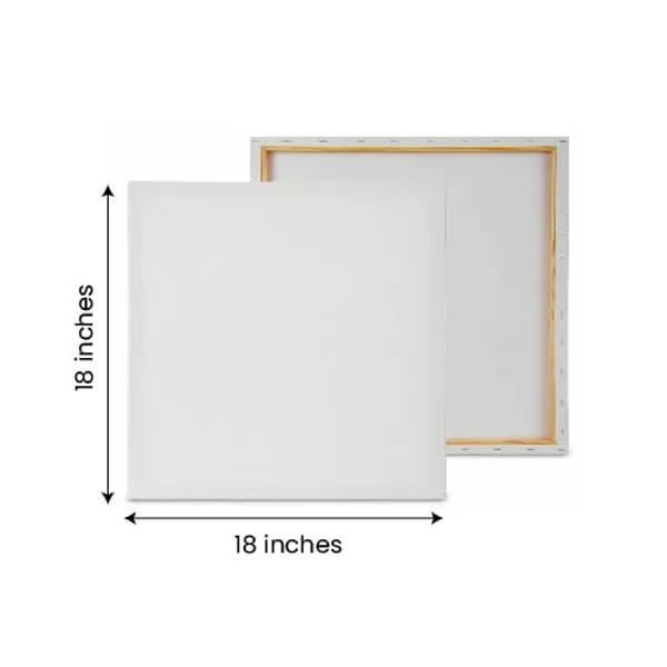 White_Canvas_Board_For_Painting_|_Blank_Canvas_Board_For_Oil_Painting,_For_Acrylic_Painting_|_Blank_Canvas_Frame_For_Painting_(With_Wooden_Frame)_(18_By_18_Inches)