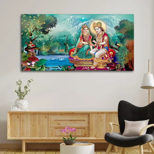 Multicolour_Radha_Krishna_Canvas_Painting_Wall_Frame_Wall_Decor,_Big_Large_Size_Canvas_Painting_With_Frame_|_Canvas_Painting_|_Radha_Krishna_Wall_Frame_(Ready_To_Hang)_(60_By_30_Inches)