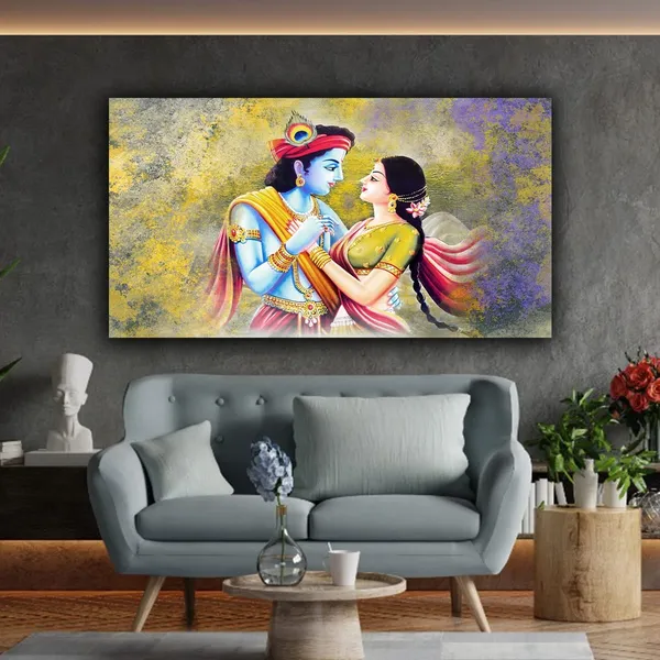 Multicolour_Beautiful_Madhubani_Radha_Krishna_Painting_With_Frame_For_Living_Room_Wall_Decor_Big_Size_Large_Photo_Home_Decoration_|_Bedroom_|_Office_Walls_(60_By_30_Inches)