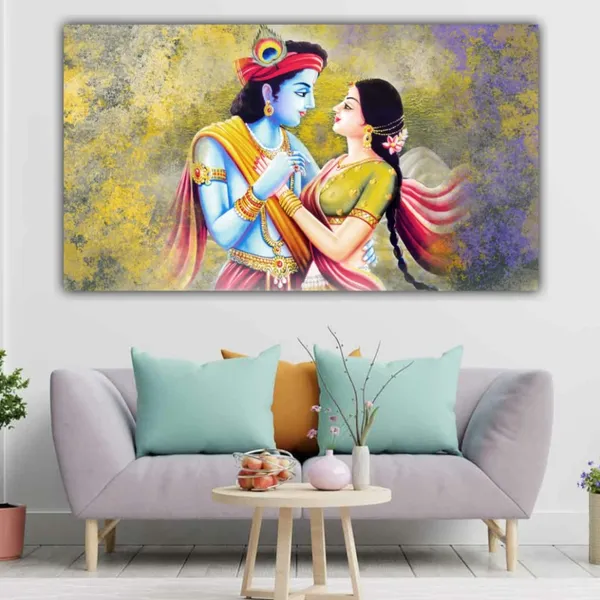 Multicolour_Beautiful_Madhubani_Radha_Krishna_Painting_With_Frame_For_Living_Room_Wall_Decor_Big_Size_Large_Photo_Home_Decoration_|_Bedroom_|_Office_Walls_(60_By_30_Inches)