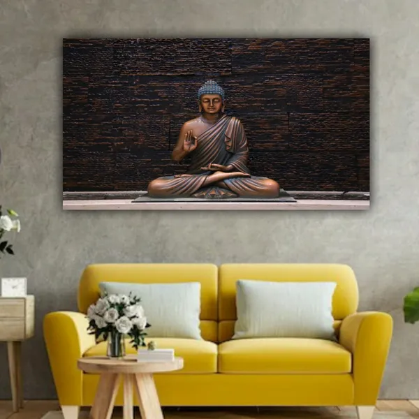 Multicolour_Beautiful_Buddha_Paintings_Abstract_Canvas_Wall_Art_Frame_For_Wall_Decoration_(With_Wooden_Framing)_(36_By_24_Inches)