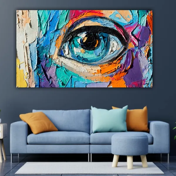 Multicolour_Canvas_Paintings_For_Living_Room_Beautiful_Eye_Abstract_Design_Wall_Art_Painting_Big_Size_(With_Frame)_(60_By_30_Inches)