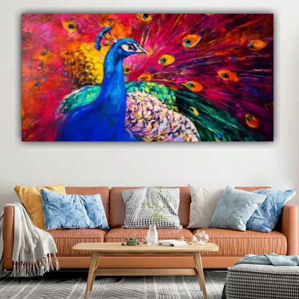 Multicolour_Beautiful_Multicoloured_Peacock_Abstract_Modern_Art_Canvas_Wall_Painting_Frame_For_Living_Room_|_Bedroom_|_Office_Walls_(With_Frame)_(60_By_30_Inches)