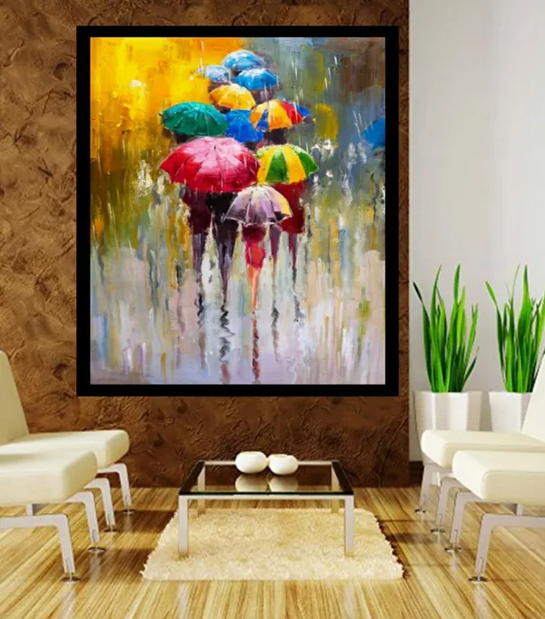 Multicolour_Rainy_Day_Canvas_Paintings_For_Living_Room_|_Bedroom_|_Office_Walls_(With_Frame)_(18_By_24_Inches)